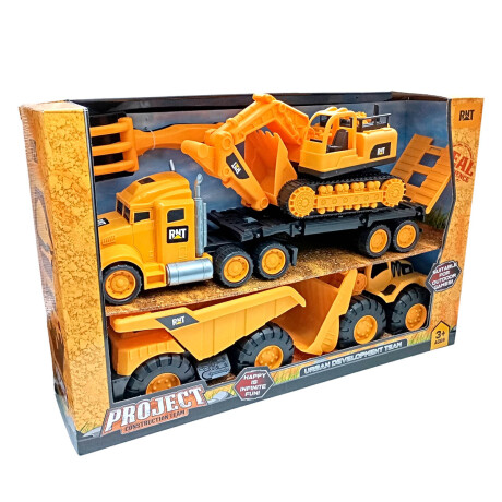 Set De Maquinas De Construcción Camión Juguete Jug023008