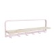 Estante de madera y metal con ganchos ROSA