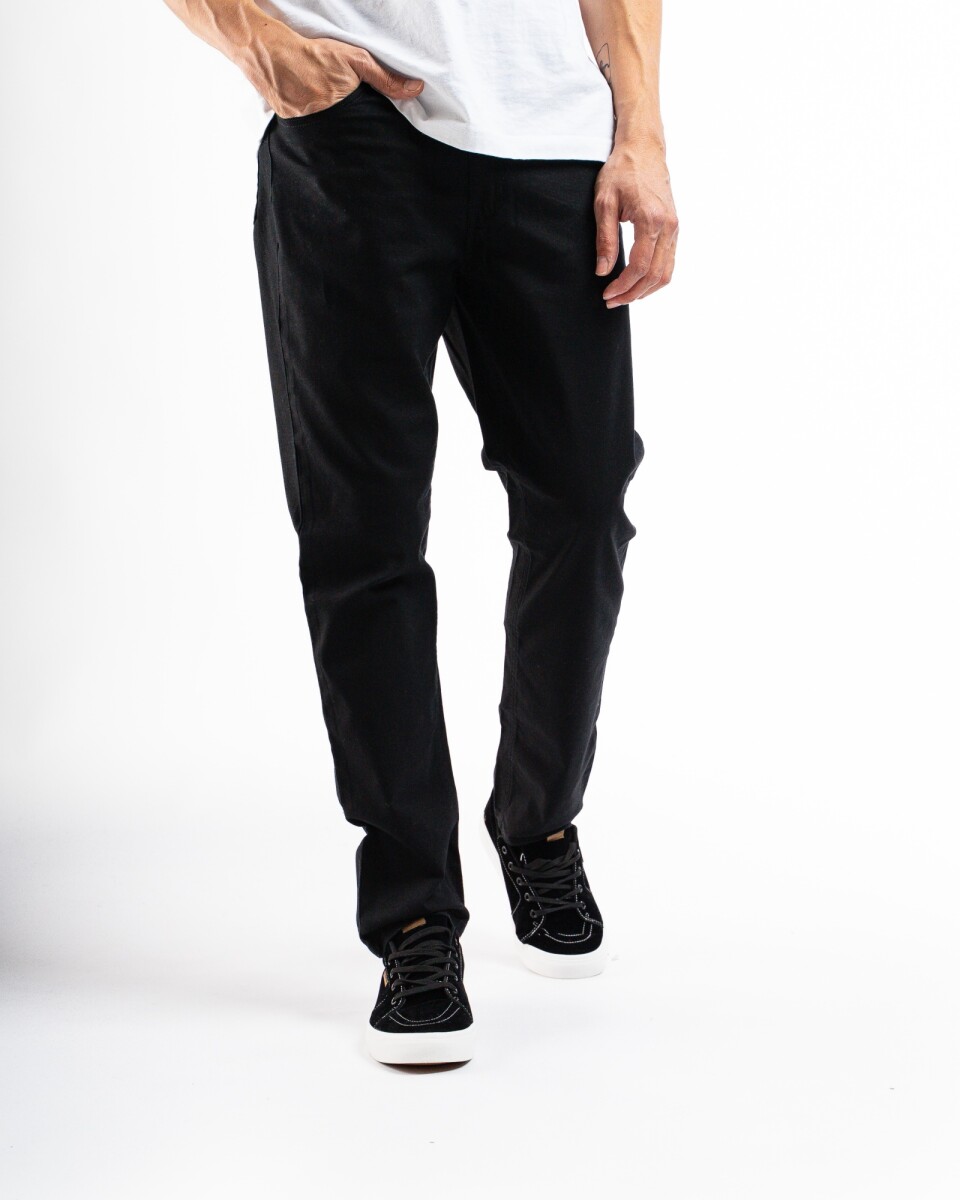 Pantalon Canvas Clasico CPCS-25/ Long 30 - Negro 
