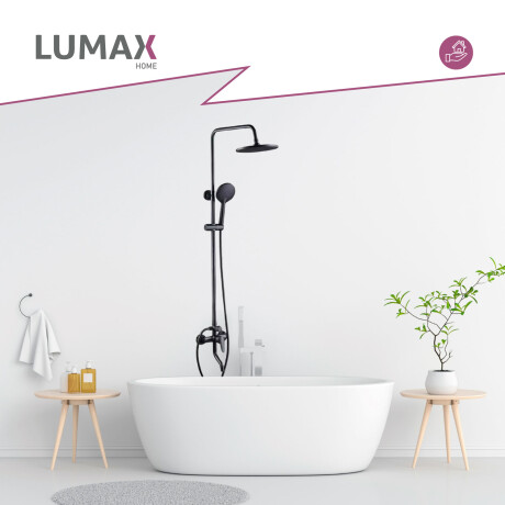 Barra columna de ducha redonda inoxidable para renovaciones de baño modernas Barra columna de ducha redonda inoxidable para renovaciones de baño modernas