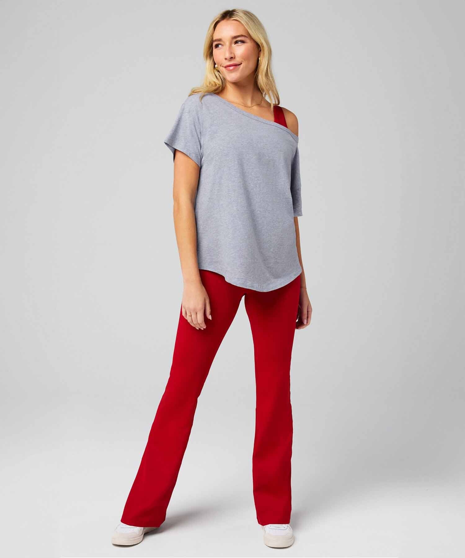 Polo Manga Corta Oversized Mujer Classic Grey Heather