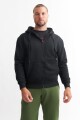 Campera con capucha y bolsillo NEGRO