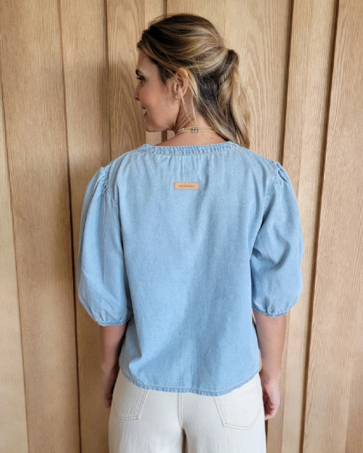 Blusa Margarita celeste 1