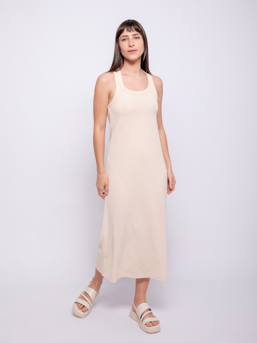 VESTIDO KNOT - Beige 