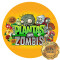 Lámina Plantas vs Zombies Red.