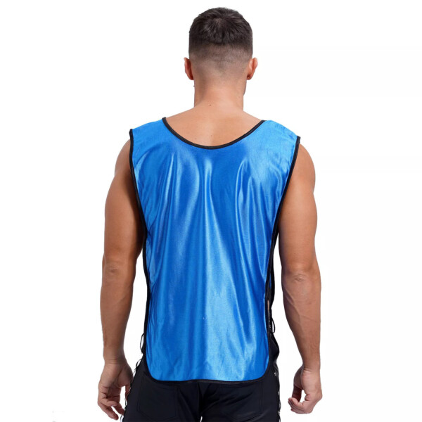 Chaleco Entrenamiento Deportes Futbol Adultos Unisex Fitness Variante Color Azul