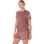Polo Running Asics Icon SS Top Mujer Rubble Red