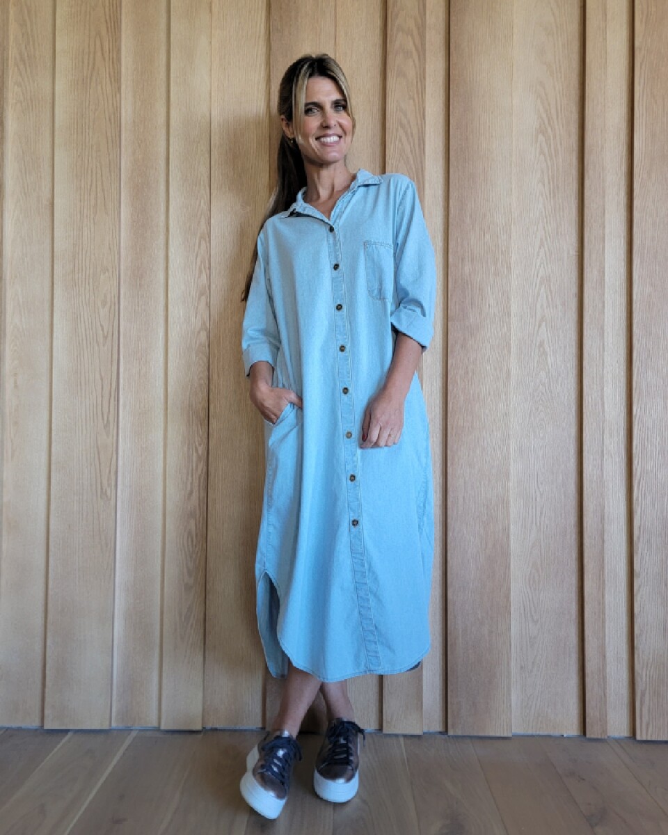 Túnica Camelia - Denim Celeste 