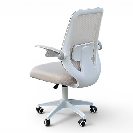 SILLA OFICINA ERGONÓMICA GIRATORIA REGULABLE CON RUEDAS GRIS