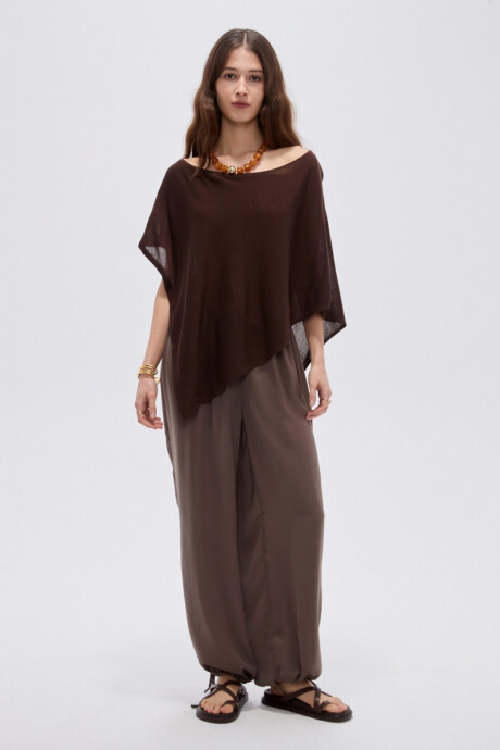 Poncho Frial Chocolate