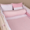 Kit de Cuna Classic Alforza Rosa