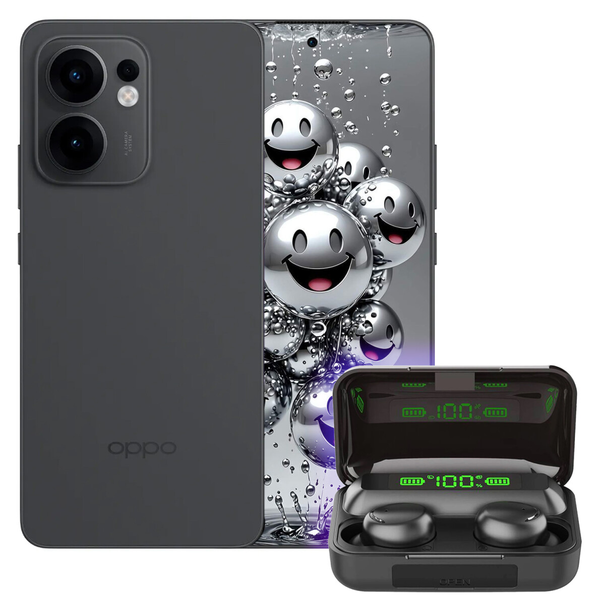 Oppo Reno 13f 12gb Ram 256gb 5g + Regalo - PK CEL OPPO RENO 13F 12/256 NEGRO +REGAL 