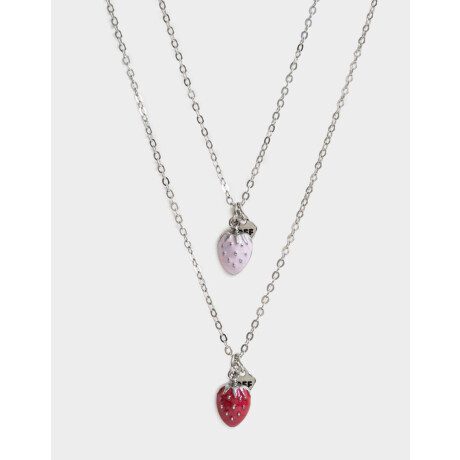 Collares Infantiles Con frutas Plateado