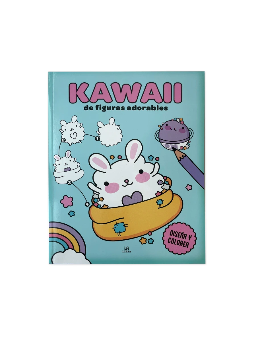 LIBRO KAWAII DE FIGURAS ADORABLES - MULTICOLOR 