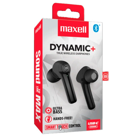Auriculares Maxell Dynamic+ Tws Earbuds Bt Negro Auriculares Maxell Dynamic+ Tws Earbuds Bt Negro