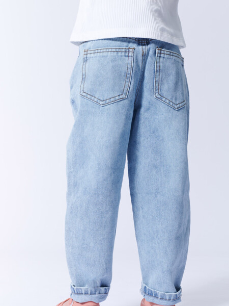 Pantalón jean slouchy Azul Claro