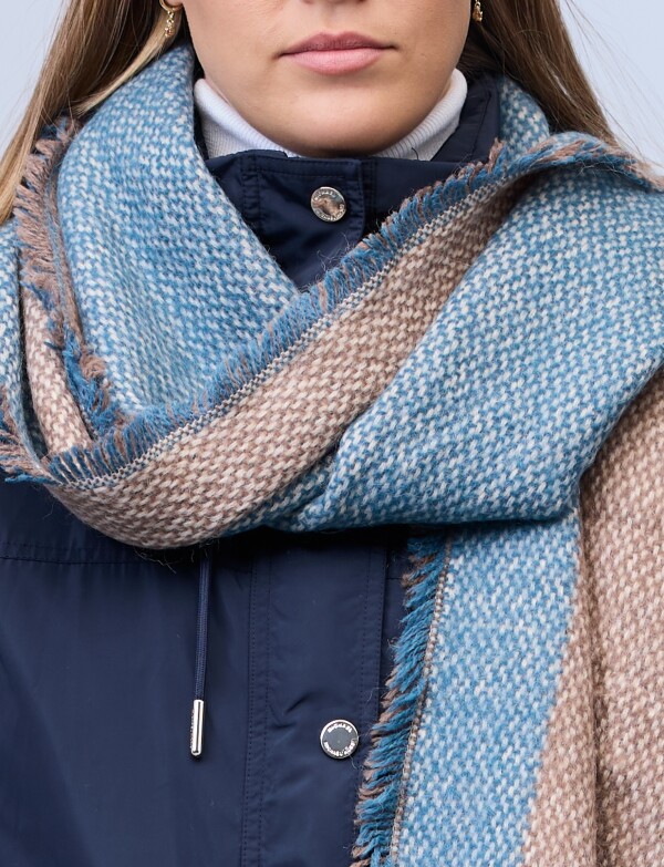 Bufandon Colorblock MULTI/AZUL