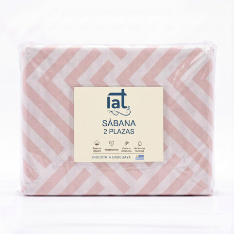Juego De Sabanas 2 Plazas Toque Algodón Sommier Chevron Rosé Juego De Sabanas 2 Plazas Toque Algodón Sommier Chevron Rosé