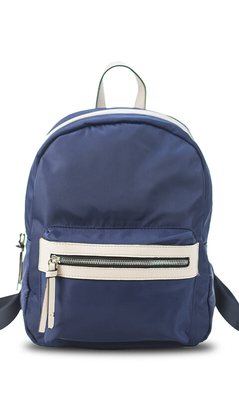 MOCHILA JEREZ AZUL Y ARENA