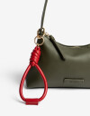 Llavero Cordón Llavero Y Bag Charm Cordón De Pu - Rojo Burdeaux