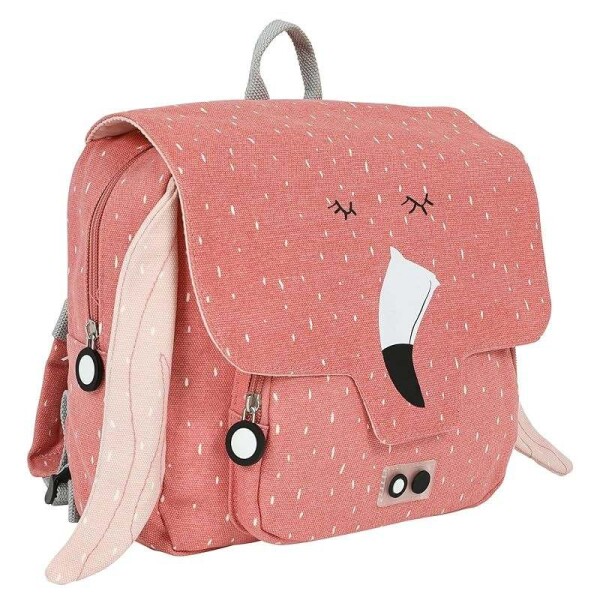 Mochila Escolar Divertida Trixie Infantil Diseño De Animales Diseño Flamenco