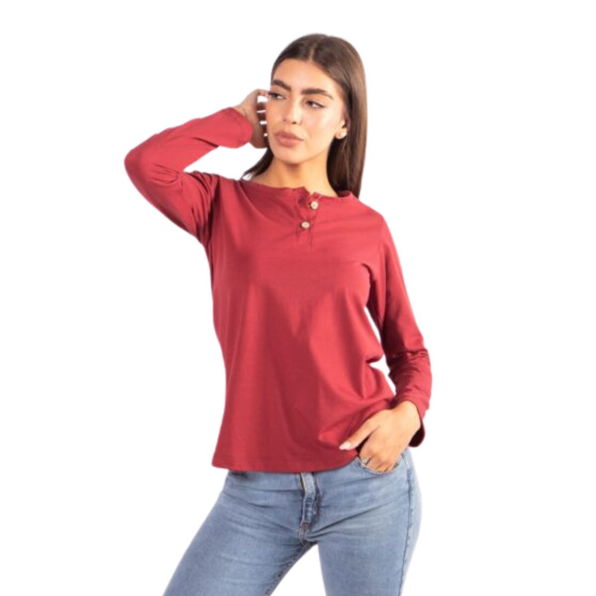 REMERA AGUADA S-XXL - BORDO 
