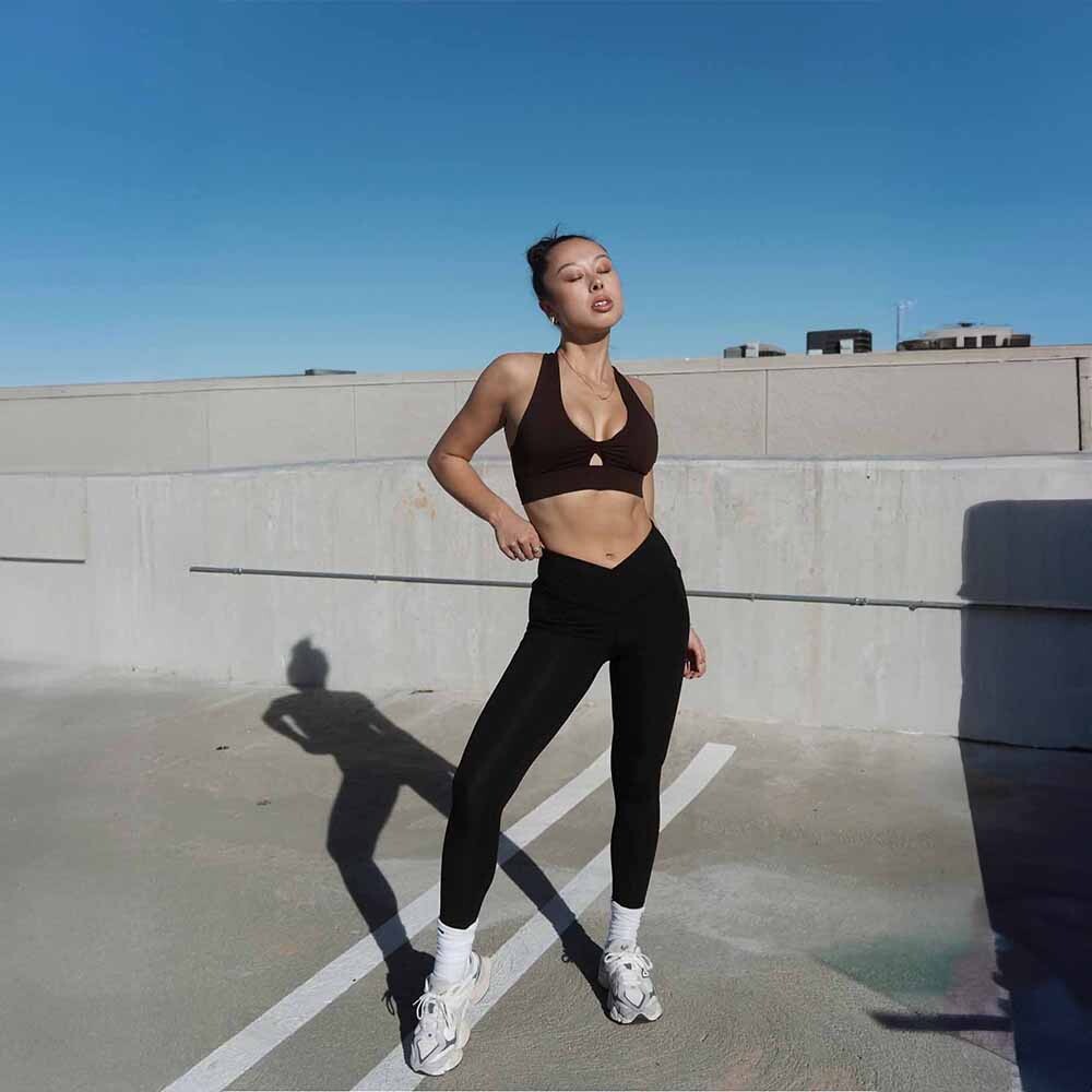 Top Oasis Twist Sports Bra Mujer Black
