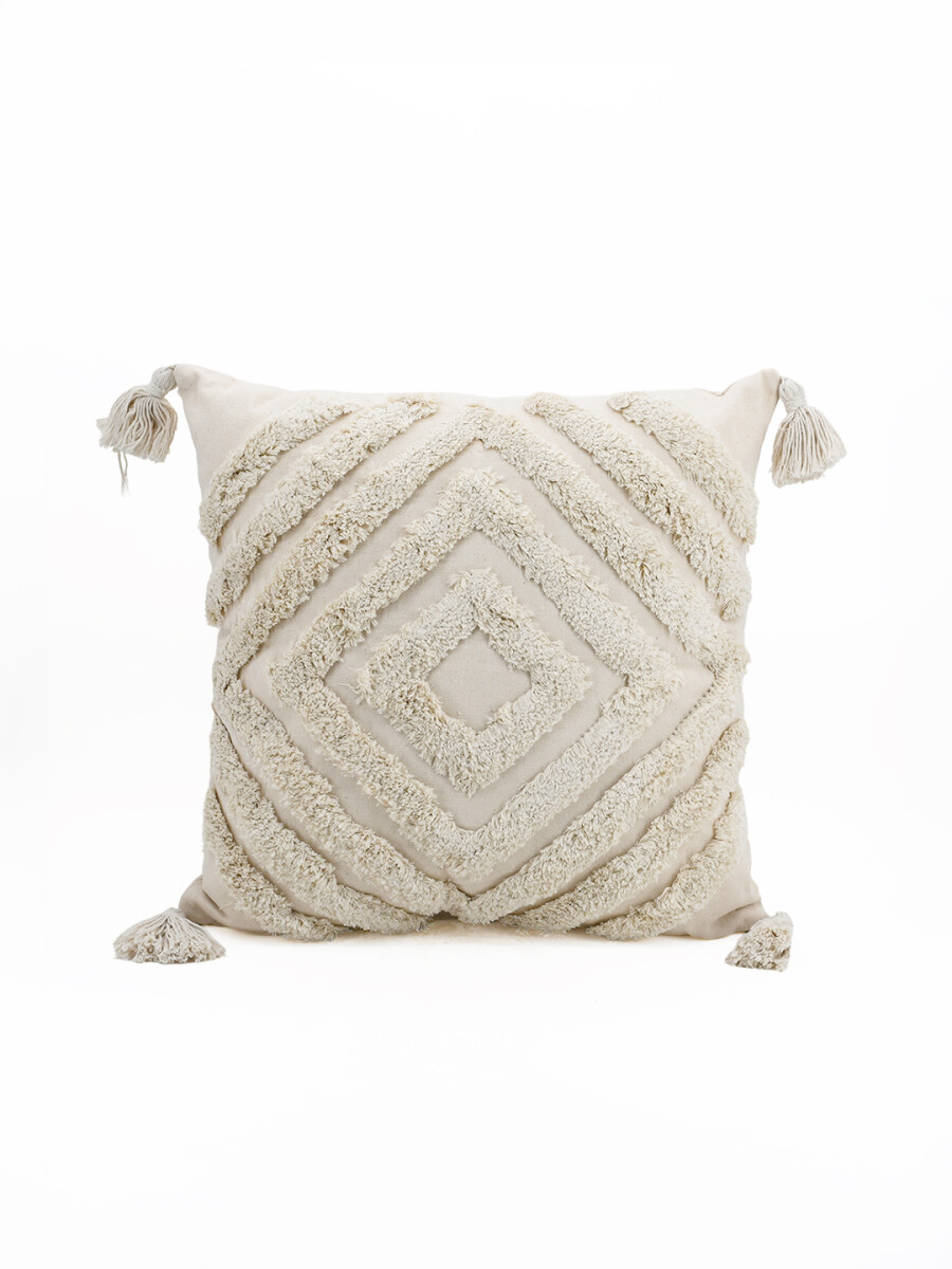 ALMOHADON ROMBOS OFF WHITE - OFF WHITE 