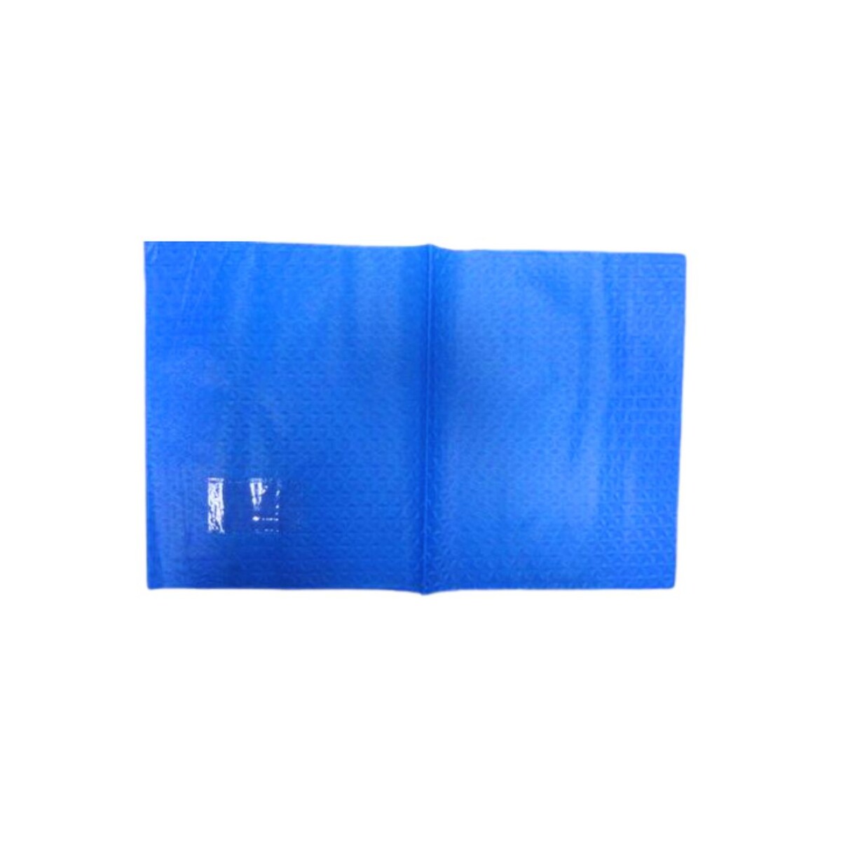 FORRO PVC CUADERNO LABRADO AZUL (36X23)CM UNIDAD 