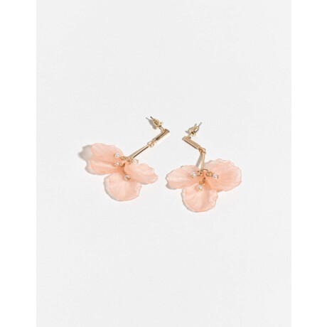 Aros Con Flores Dorado