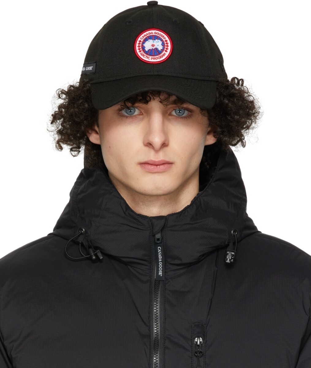 Canada Goose -Gorro de poliéster con visera, Artic disc - Negro 