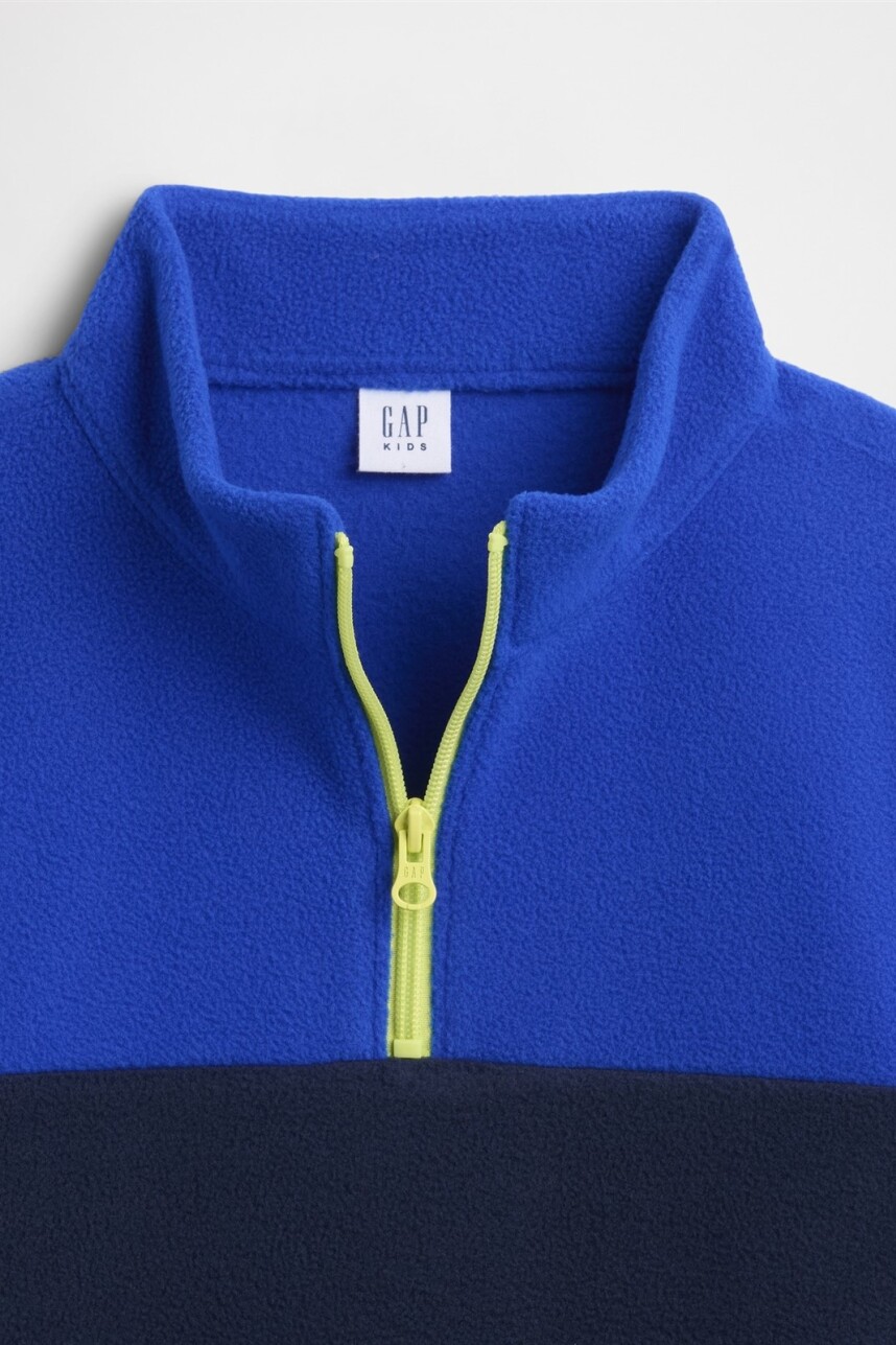 Buzo Medio Cierre Polar Niño Royal Gem