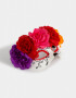 Vinchas Rígidas Halloween Máscara Con Flores "halloween" - Combinacion Multicolor