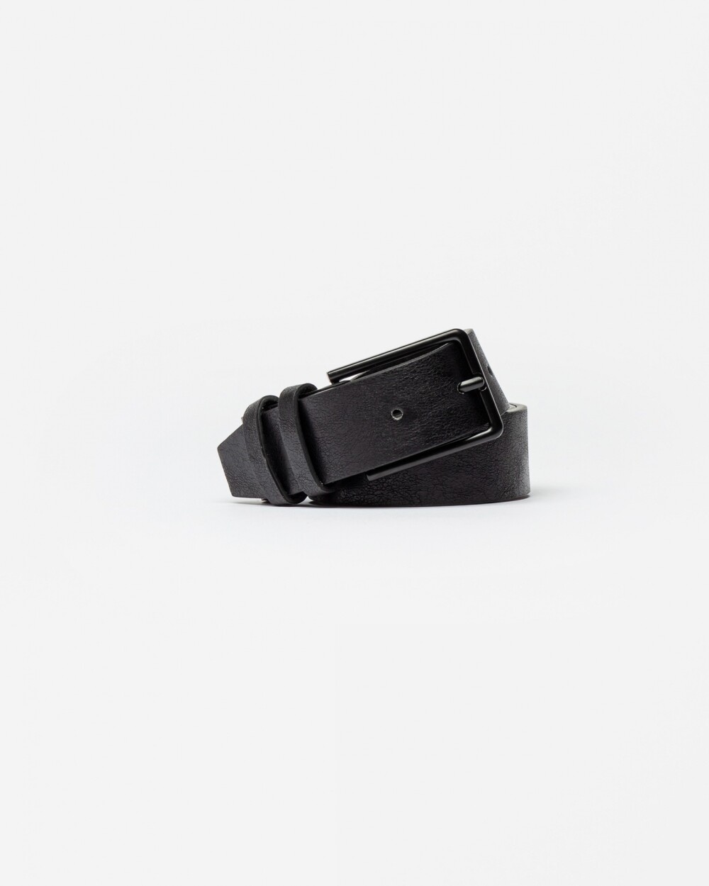 Cinturon Africa En Efecto Cuero Negro