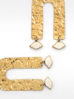 Pendientes De Arco Con Piedra multicolor