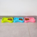 COMEDERO DOBLE PARA MASCOTA HUESO COMEDERO DOBLE PARA MASCOTA HUESO