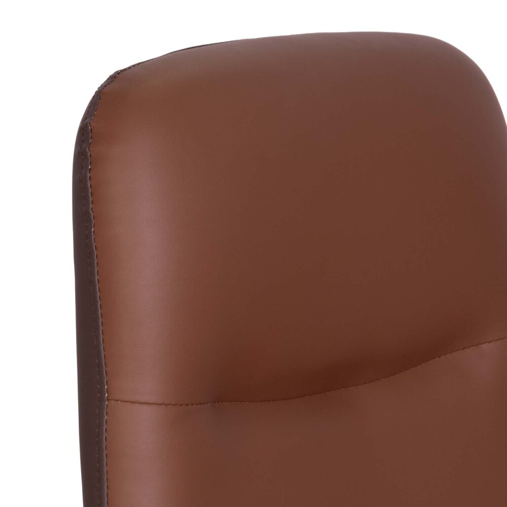 SILLA DE ESCRITORIO PU MARRON D-470