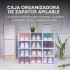 Caja Organizadora Zapatos Zapatera 24 Unidades Caja Apilable Variante Corazón Color Blanco