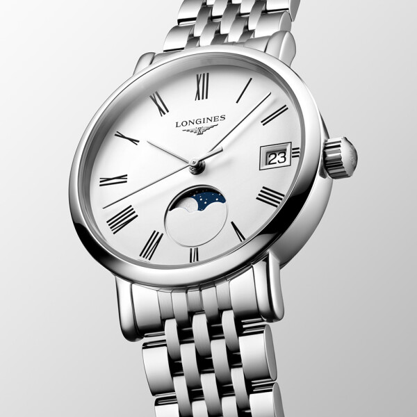 Reloj LONGINES Elegant Collection Moonphase de acero Reloj LONGINES Elegant Collection Moonphase de acero