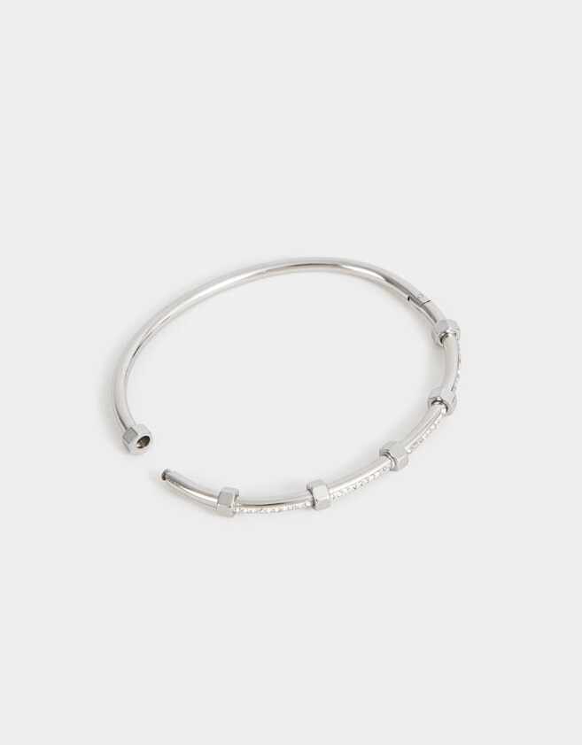 Pulseras Rígidas Premium Silver Pulseras Rígidas Premium Silver - Plateado