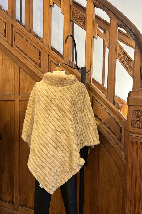 PONCHO NOCHE Camel