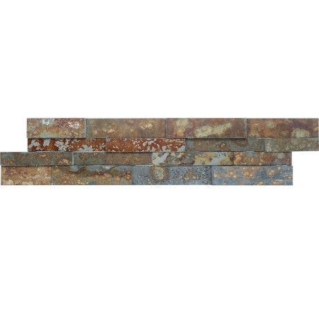PIEDRA ARDOSIA NATURAL OXIDO RECTANGULAR 15X55 GAMAS DE MARRON