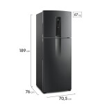 Refrigerador Frío Seco 508 Lts Black S/D INVERTER Negro