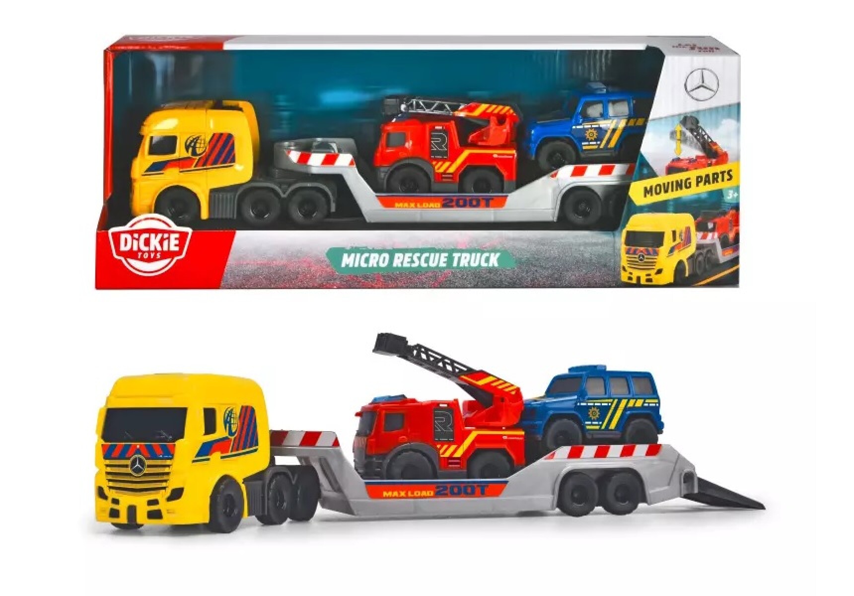 CAMIÓN DE RESCATE MICRO (SET DE 3) 
