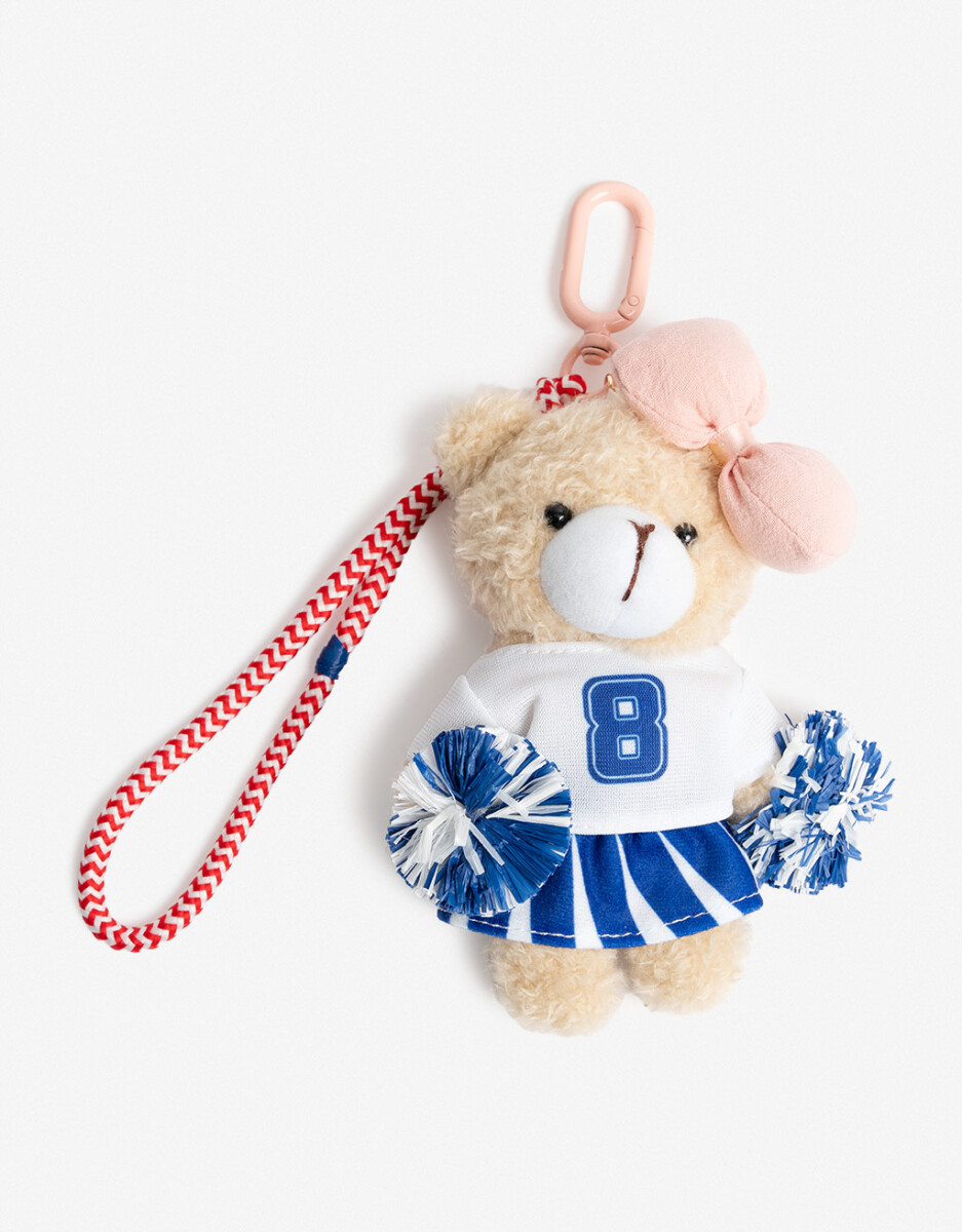 Llavero Y Bag Charm Oso Peluche 