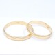 Par de alianzas oro 18k amarillo bombé clásico 3 mm Par de alianzas oro 18k amarillo bombé clásico 3 mm