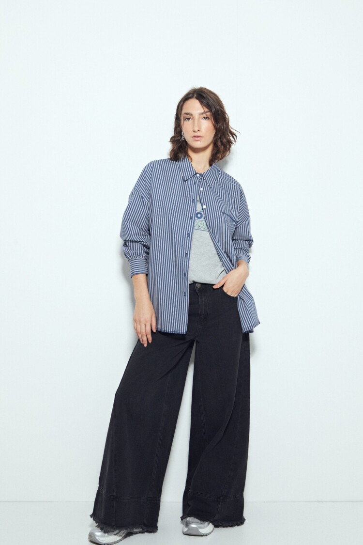 CAMISA CASTILANA Azul Marino