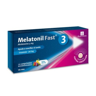 Melatonil Fast 3 Mg. 10 Comp. Melatonil Fast 3 Mg. 10 Comp.
