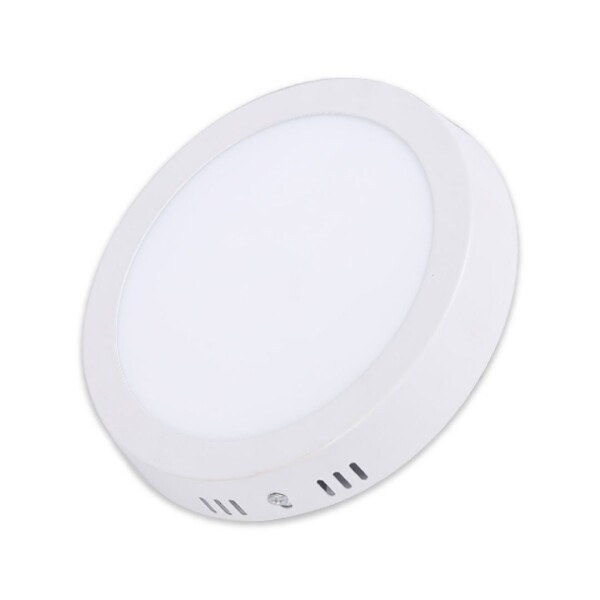 Panel Led 12W Plafon RedondoTecho Spot Luz Calida Gtia Variante Color Blanco