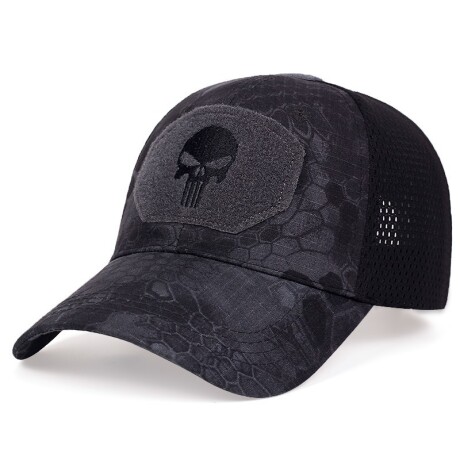 Gorros Punisher con velcro Black Python